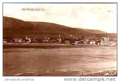 East End FORT WILLIAM  --REAL PHOTO  PCd--Argyllshire -- Scotland - Argyllshire