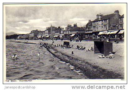 The Beach & Shelters HELENSBURGH Dunbartonshire-- PCd--Argyllshire -- Scotland - Argyllshire
