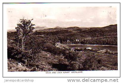 Real Photo  PCd-- SALEN & LOCH SUNART -- Argyllshire -- Scotland - Argyllshire