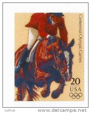 1996 USA JO ATLANTA ENTIER POSTAL JUMPING - Springreiten