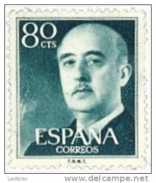 Espagne. 1955 ~ YT  863* - 80 C. Franco - Neufs