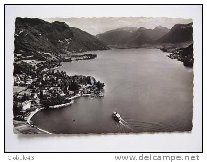 LAC D´ANNECY  TALLOIRES Le Massif Des Bauges Le Petit Lac (TAMPON AU DOS DIMENSION MINI 10X7) - Talloires