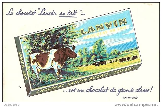 BUVARD CHOCOLAT LANVIN - Cocoa & Chocolat