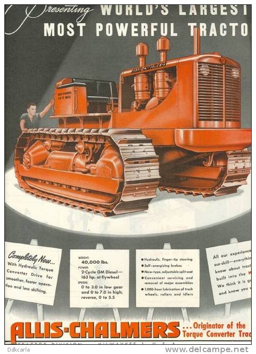 Pub 1947 - Allis-Chalmers - Tractor Division - Pubblicitari