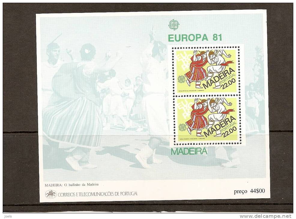 MADEIRA EUROPA 1981 BLOCK 2    MNH - 1981