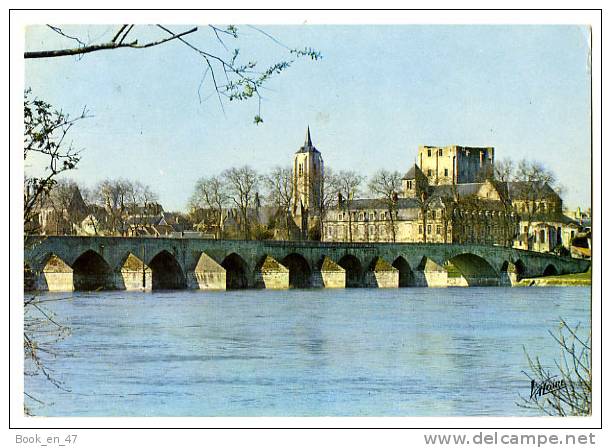 {33263} 45 Loiret Beaugency , Le Pont Sur La Loire, La Tour St Firmin , L´église Notre-Dame Et L´ancienne Abbaye - Beaugency