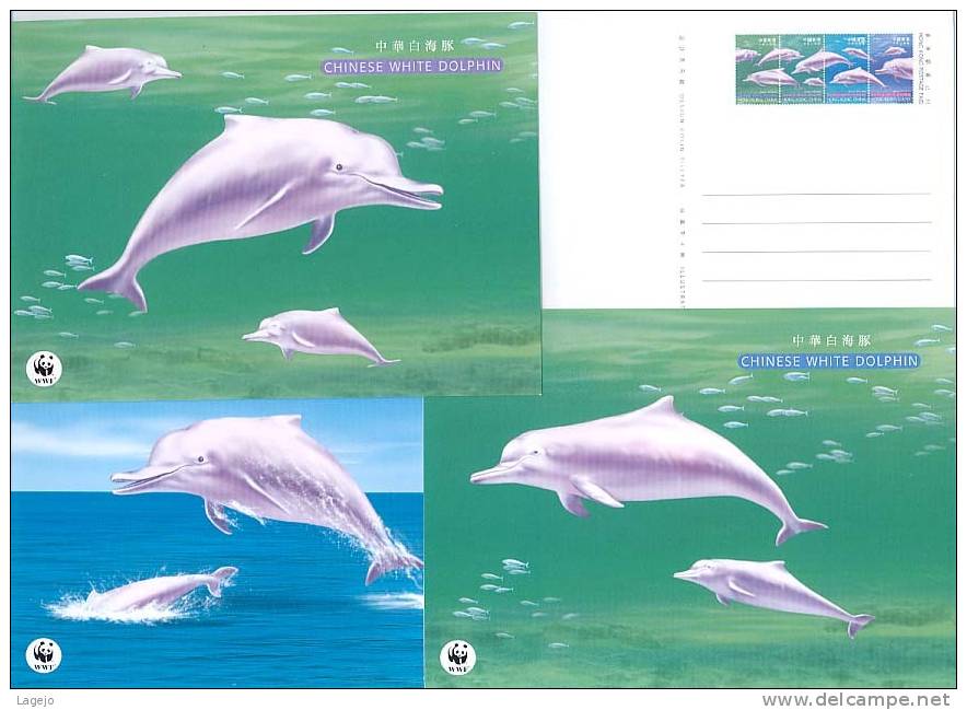 HONG KONG CHINA ENTIER PC011 Dauphins - Entiers Postaux