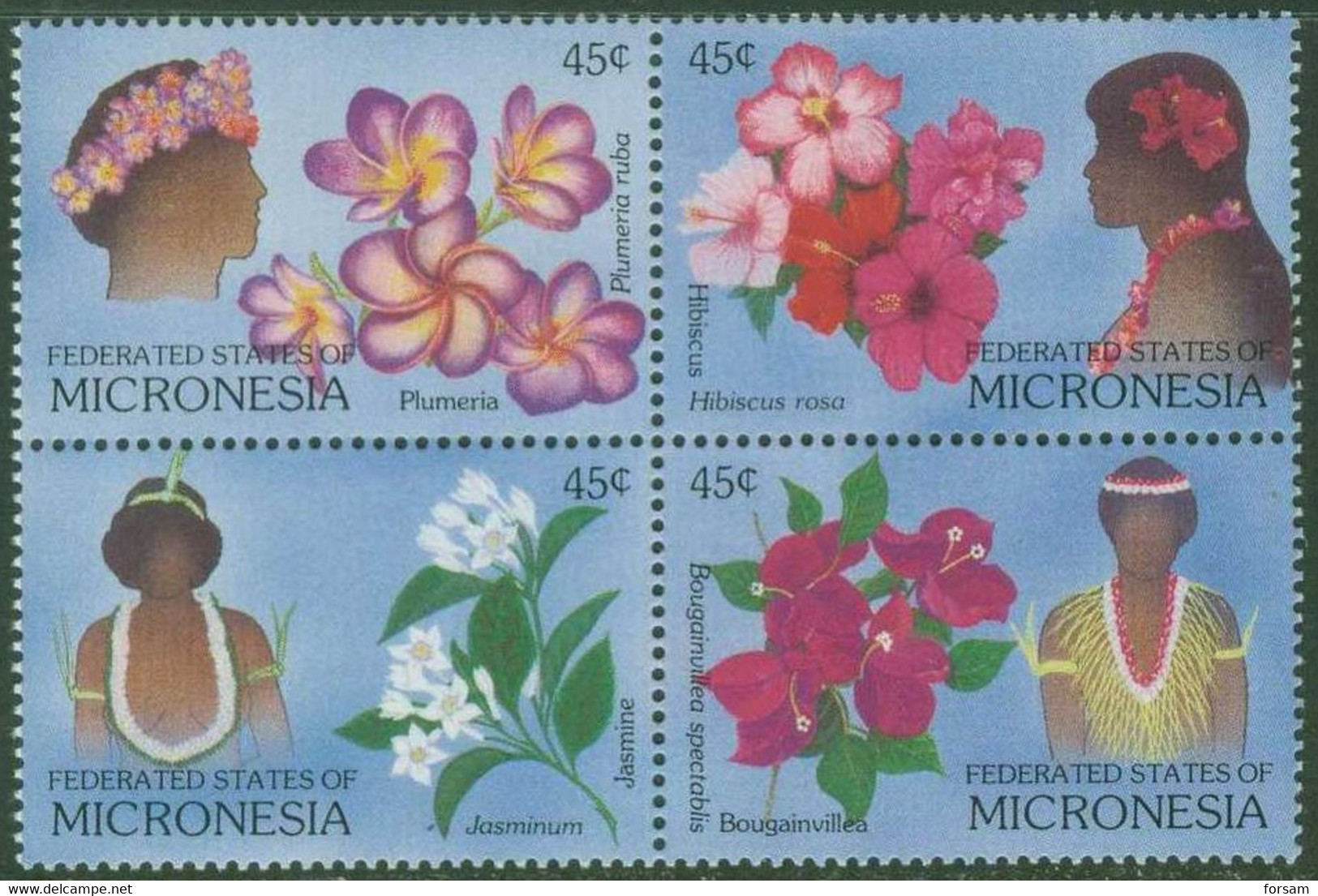 MICRONESIA..1989..Michel # 123-126...MNH. - Micronesia