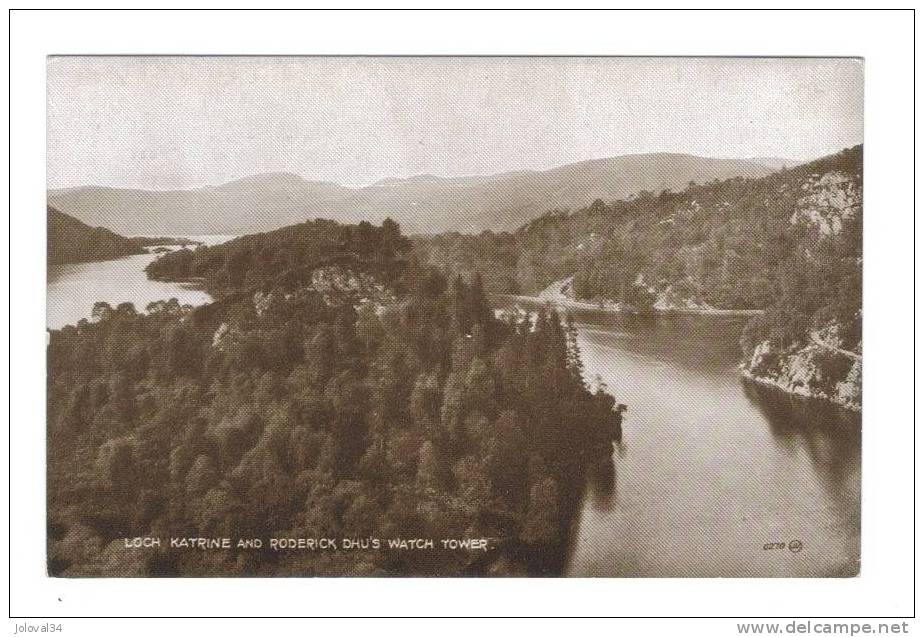 Ecosse - LOCH KATRINE N° 8 - And Roderick Dhu's Watch Tower - Stirlingshire