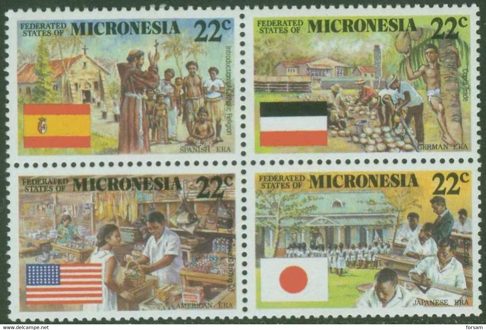 MICRONESIA..1988..Michel # 83-86...MNH. - Micronesië