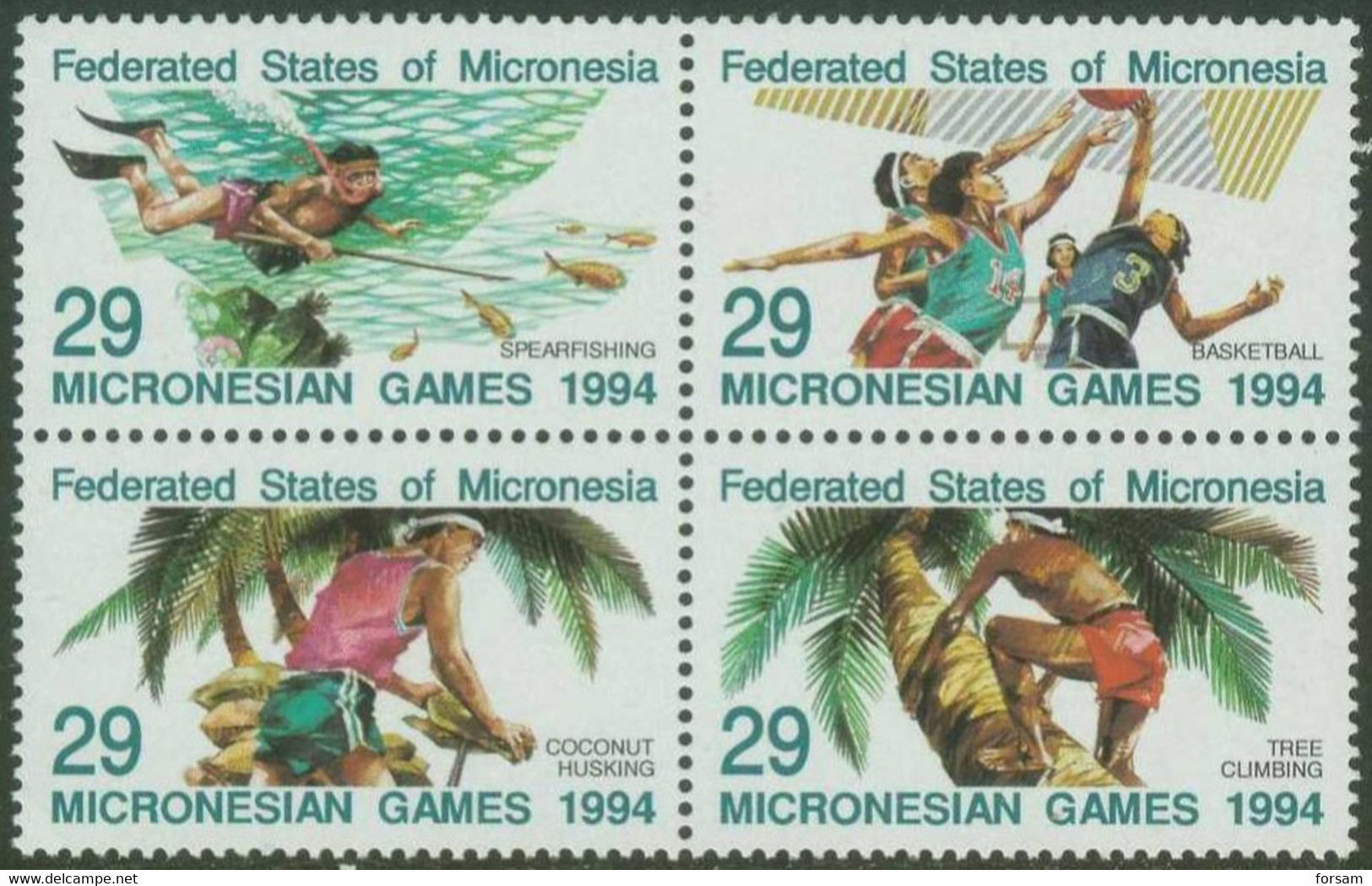 MICRONESIA..1994..Michel # 352-355...MNH. - Micronésie