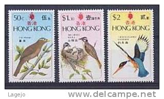 HONG KONG 0300/02 Oiseaux - Unused Stamps