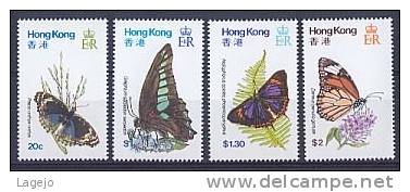 HONG KONG 0347/50 Papillons - Unused Stamps