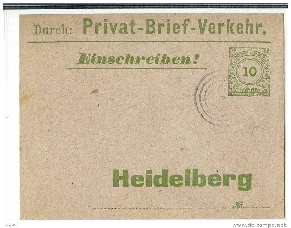 REF LPU4 - ALLEMAGNE ENTIER POSTAL ENVELOPPE DES POSTES PRIVEES - Autres & Non Classés