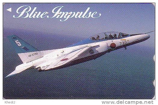 Télécarte Japon AVION Militaire / Blue Impulse - Jagd Flugzeug Flieger - Military Airplane - 09 - Avions