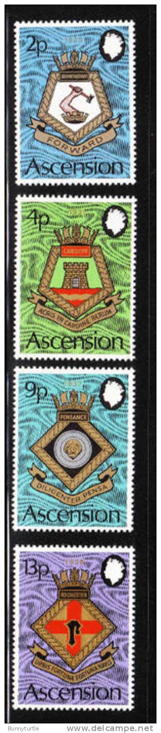 Ascension 1973 Coat Of Arms Of Royal Naval Ships Birmingham MNH - Ascension