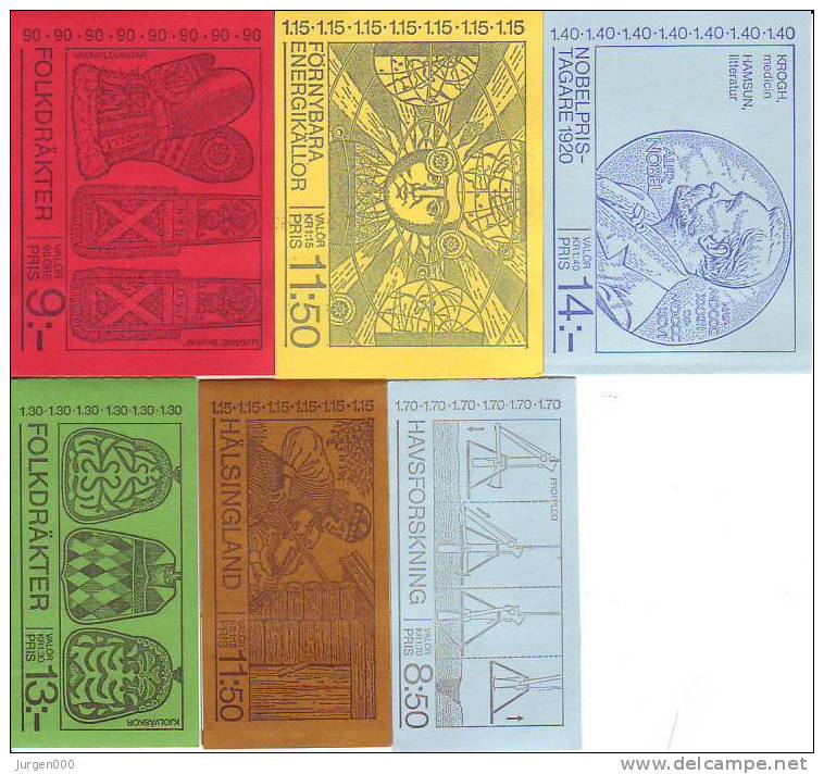 MH74, MH75, MH76, MH77, MH78, MH79 **, Michel = 22 Euro (Z18923) - 1951-80