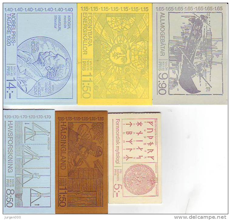 MH74, MH77, MH78, MH79, MH81, MH83 **, Michel = 21 Euro (Z18925) - 1951-80