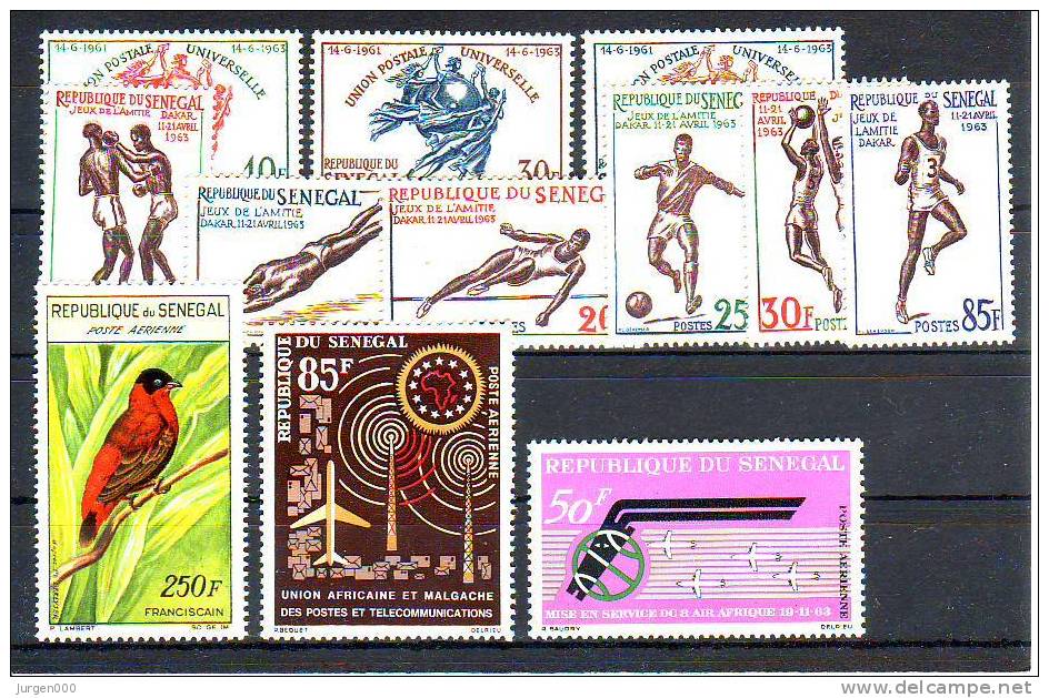 Nr 242, 258/263, 264/266, 273, 275 **, Michel = 20 Euro (Z20312) - Sénégal (1960-...)