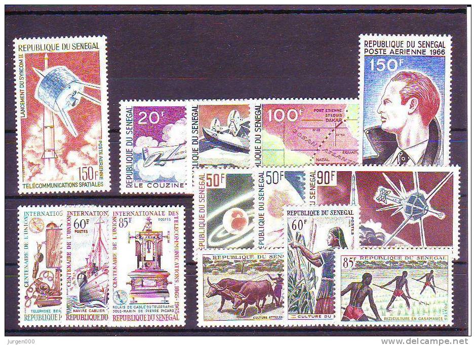 Nr 290, 304/306, 307/309, 324/326, 342/345 **, Michel = 20 Euro (Z20322) - Sénégal (1960-...)