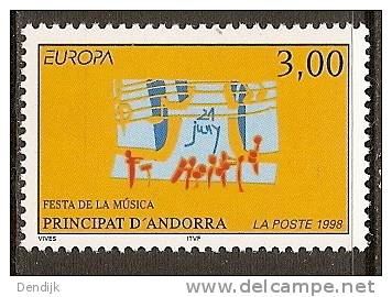 Europa CEPT 1998: Frans Andorra / Andorre Francais / Andorra Franzosische Post ** - 1998