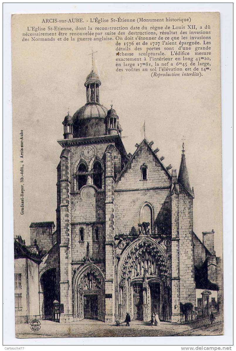 P2 - ARCIS-sur-AUBE - L'église Saint-Etienne - Arcis Sur Aube