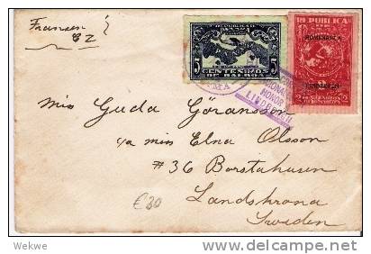 Pan066/ PANAMA -  Lindbergh-Flug-Satz 1928 Mit Sonderstempel - Panama