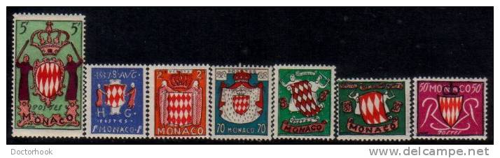 MONACO    Scott #  312-8*  F-VF MINT LH - Ungebraucht