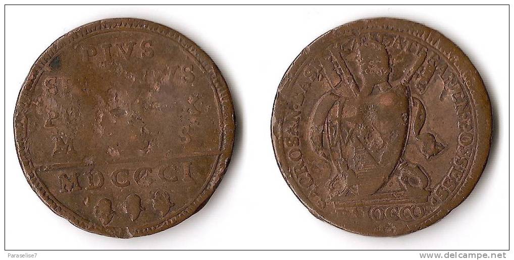 VATICAN      1    BAIOCCO   1801   PIUS   VII - Vatikan