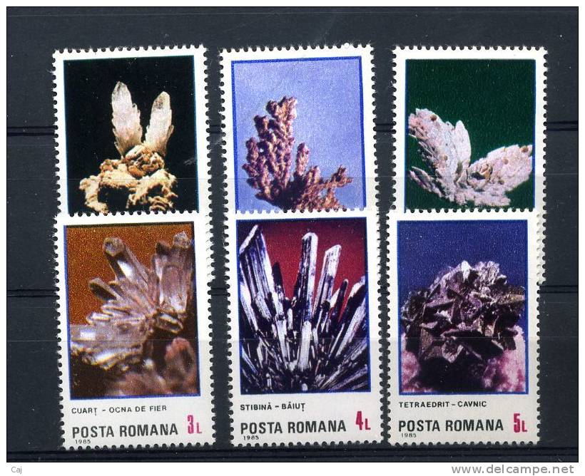 Roumanie  :  Yv  3627-32   **  Minéraux - Unused Stamps
