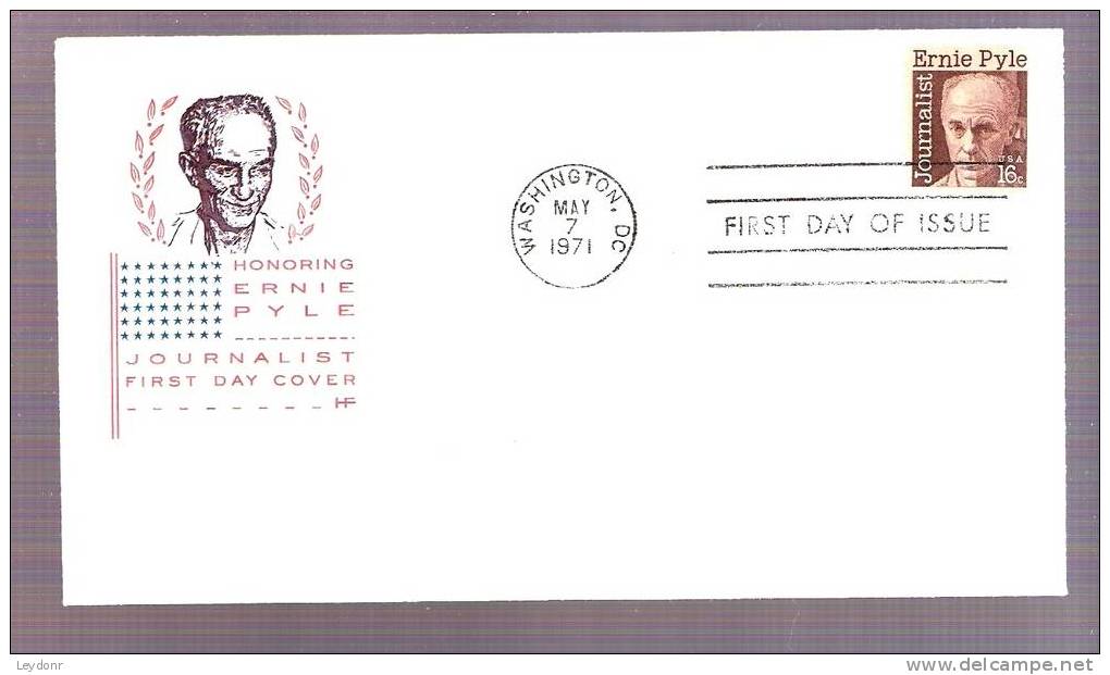 FDC Ernie Pyle 1971 - Scott 1398 - 1971-1980