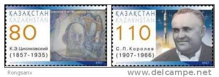 2007 KAZAKHSTAN Space. 2v - Asia