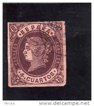 Espagne 1862 - Yv.no.54  Oblitere(d) - Oblitérés