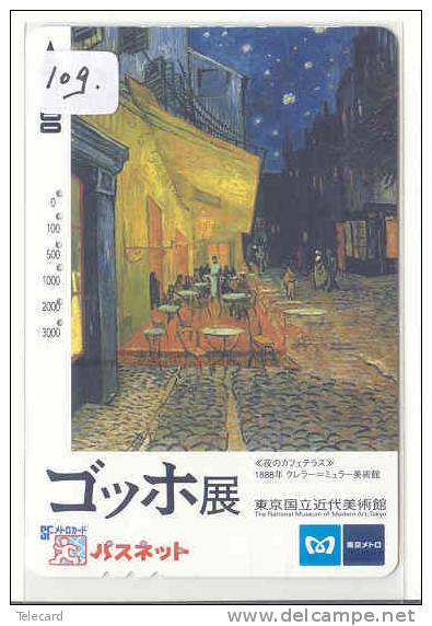 VINCENT VAN GOGH Schilderij Telecarte Phonecard JAPAN (109) - Peinture