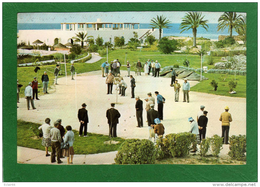 CONCOURS DE PETANQUE -  TUNISIE SKANES Année 1983     Résidence  EL SHEMS - Petanca