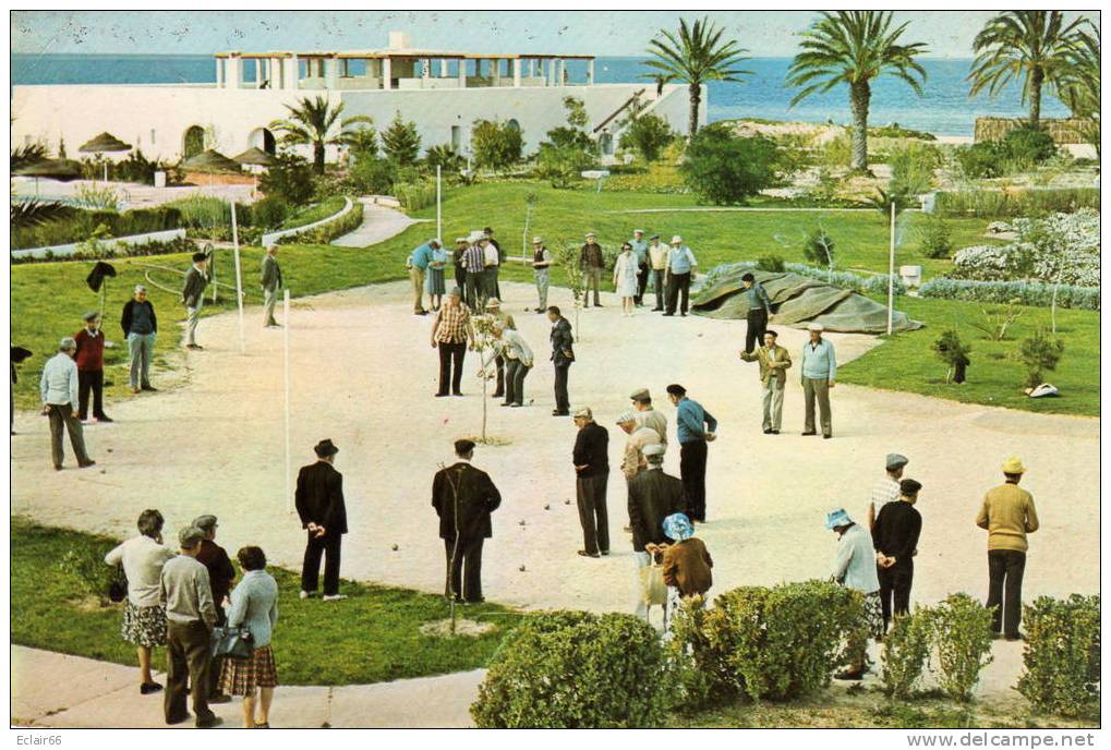 CONCOURS DE PETANQUE -  TUNISIE SKANES Année 1983     Résidence  EL SHEMS - Petanca