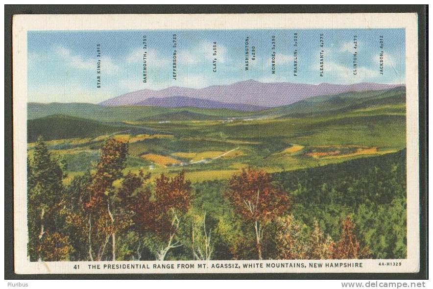 THE PRESIDENTIAL RANGE FROM MT.AGASSIZ, WHITE MOUNTAINS, NEW HAMPSHIRE - White Mountains