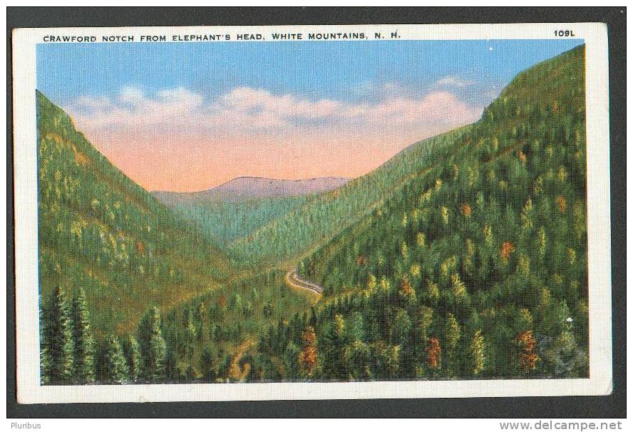 CRAWFORD NOTCH FROM ELEPHANT`S HEAD, WHITE MOUNTAINS, N.H. - White Mountains