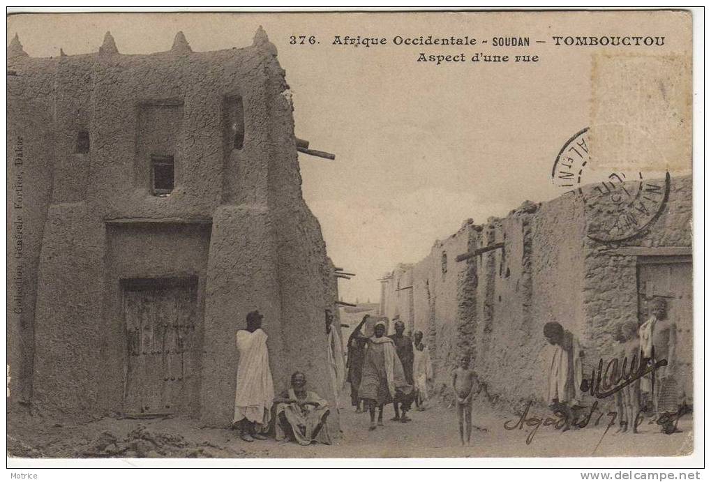 AFRIQUE OCCIDENTALE  Tombouctou  Aspect D'une Rue. - Soudan