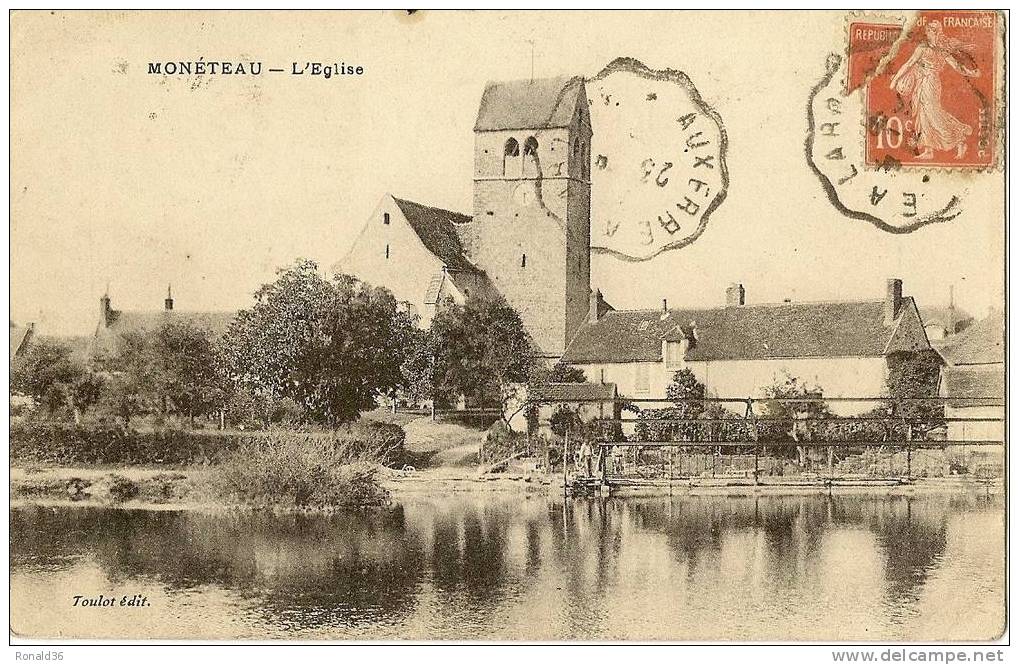 CP 89 MONETEAU L'église - Moneteau