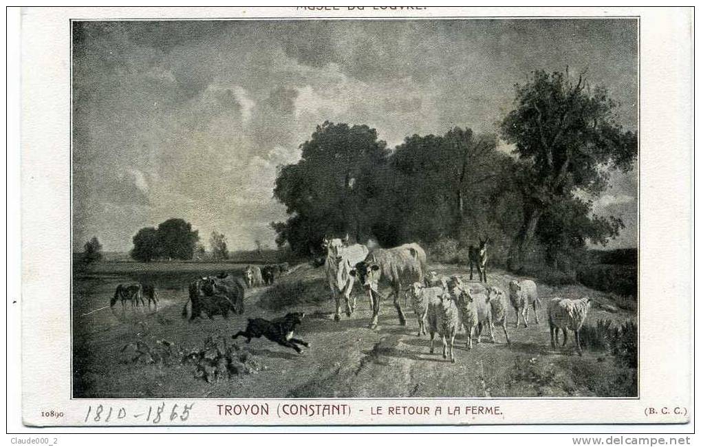 MUSEE DU LOUVRE . TROYON . Le Retour A La Ferme   (A232) - Farms