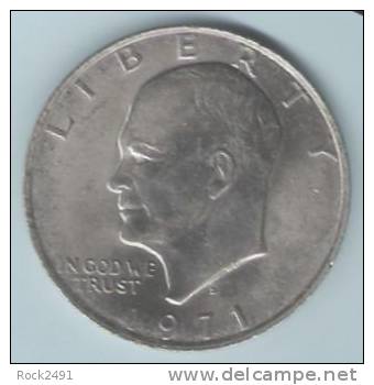 USA  1971 D Eisenhower Dollar - 1971-1978: Eisenhower