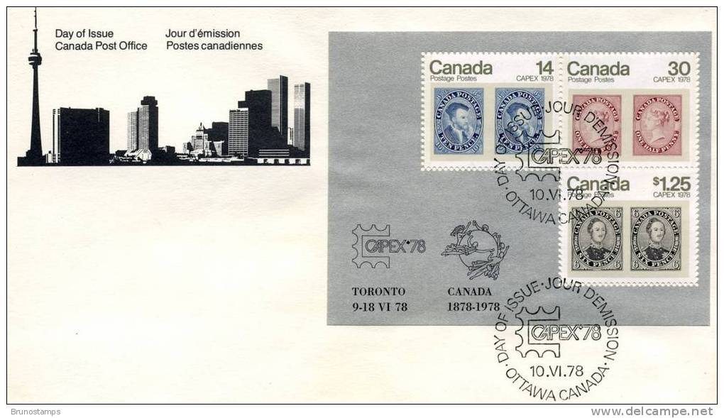 CANADA - 1978 CAPEX M/S FDC - ....-1951