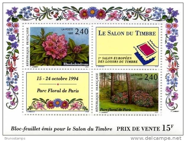 FRANCE - 1993   SALON DU TIMBRE  M/S MINT NH - Nuovi