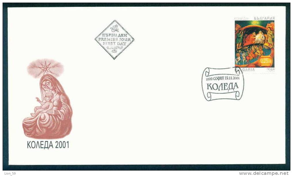 FDC 4525 Bulgaria 2001 /10, Christmas New Year / Weihnachten - Die Hl. Familie, Die Hl. Drei Konige - New Year