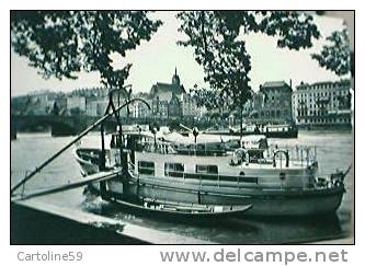 NAVE TRAGHETTO SU LAGO BASEL SUISSE  LA MOUETTE ADAM VB1957 R5585 - Binnenschepen