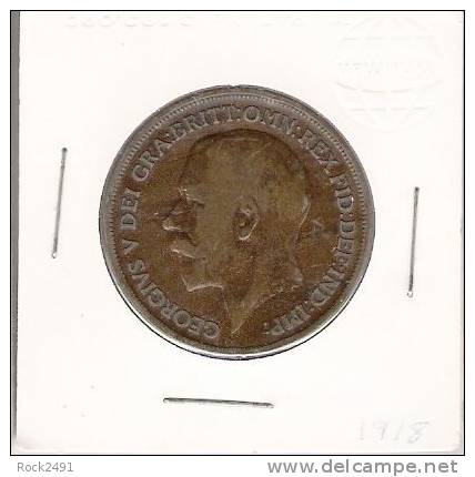Great Brittain 1918 One Penny - Other & Unclassified