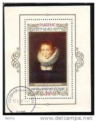 BULGARIE - 1977 - 400an De La Naissance De P.Rubens  - Bl Obl. - Rubens