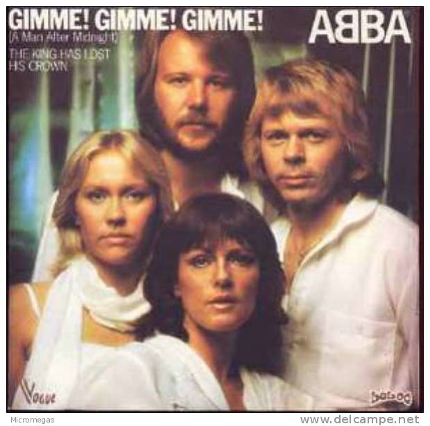 45T Abba : Gimme! Gimme! Gimme! - Disco, Pop