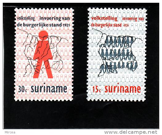 C1628 - Surinam  1971 - Michel 605/6  Neufs** - Surinam ... - 1975